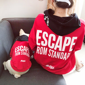 Escape Hoodie | Small Dog | RED & BLACK
