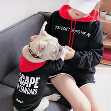 Load image into Gallery viewer, Escape Hoodie | Small Dog | BLACK &amp; RED