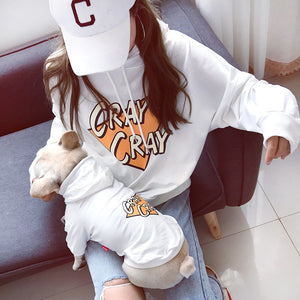 Cray Cray Hoodie | Small Dog | WHITE